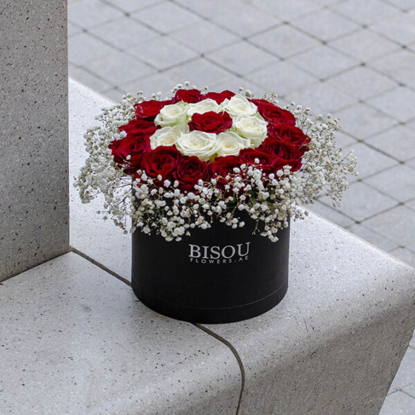 Baby rough 21 roses and Gypsophila