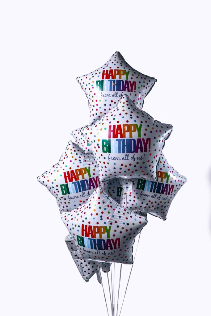 10 happy birthday balloons